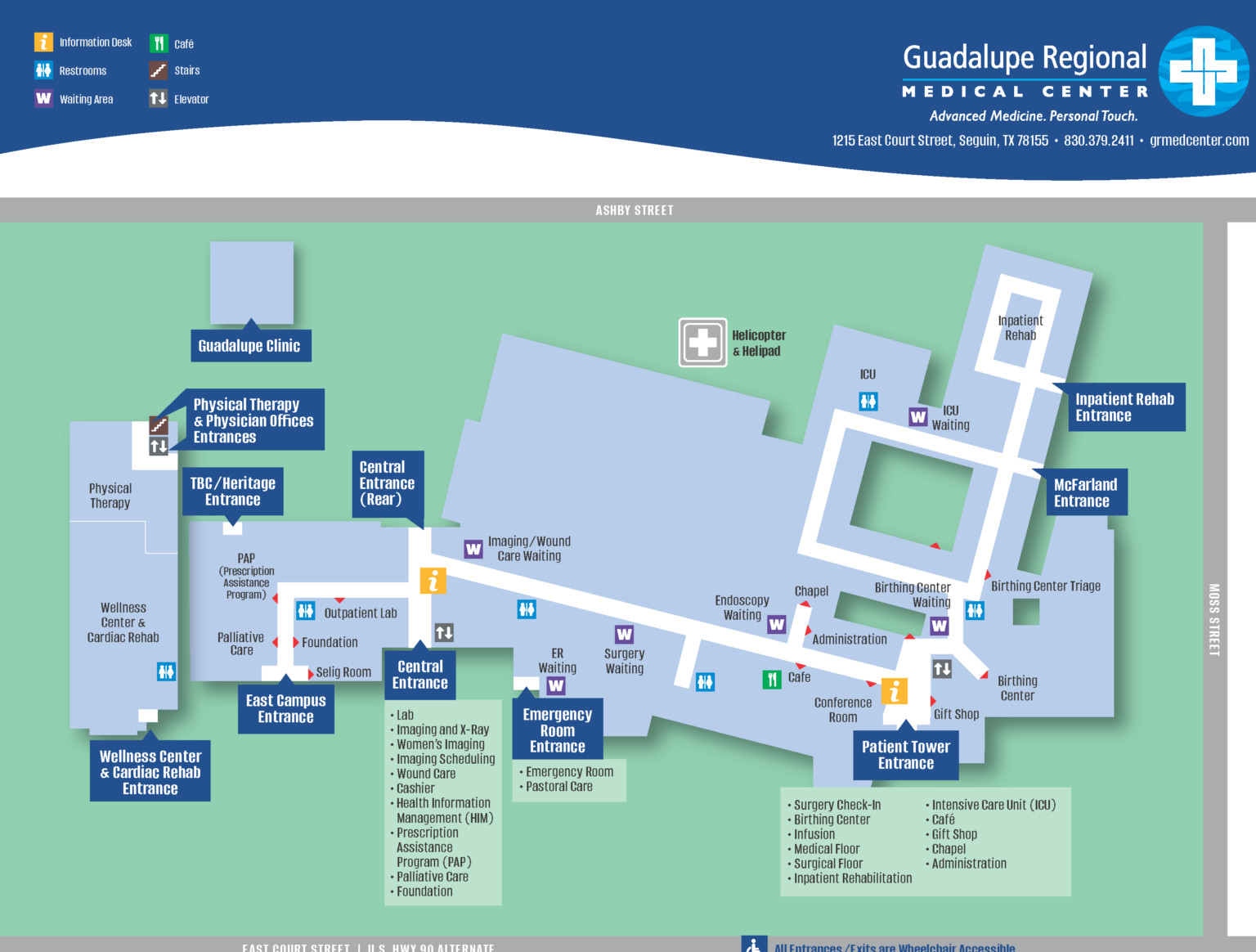 Hospital Map | Guadalupe Regional Medical Center - Seguin, TX